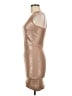 BCBGMAXAZRIA Metallic Tan Cocktail Dress Size M - photo 5