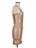 BCBGMAXAZRIA Metallic Tan Cocktail Dress Size M - photo 4