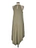 Double Zero Solid Green Casual Dress Size M - photo 2