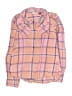SO Plaid Pink Long Sleeve Blouse Size 7 - 8 - photo 1