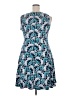 Perceptions Paisley Blue Casual Dress Size XL - photo 2