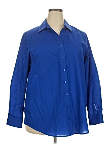 Foxcroft 3/4 Sleeve Button-Down Shirt (view 1)