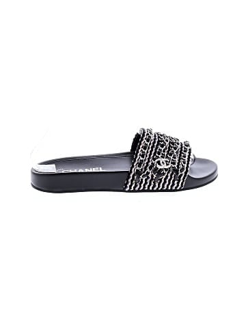 Chanel Tropiconic Chain Slide Sandals (view 1)