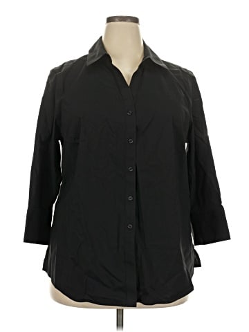 Foxcroft 3/4 Sleeve Button-Down Shirt (view 1)