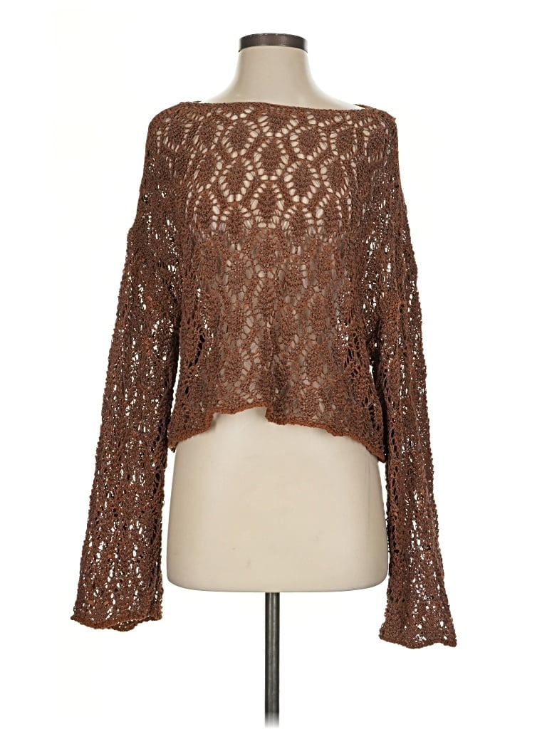 Pre-owned Zara Kimono In Brown