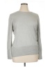 JM Collection Solid Gray Long Sleeve Top Size XL - photo 1
