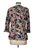 Boden 100% Viscose Floral Blue 3/4 Sleeve Blouse Size 10 - photo 2