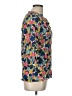 Boden 100% Viscose Floral Blue 3/4 Sleeve Blouse Size 10 - photo 4