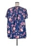 Torrid 100% Polyester Blue Short Sleeve Blouse Size 2X Plus (2) - photo 2