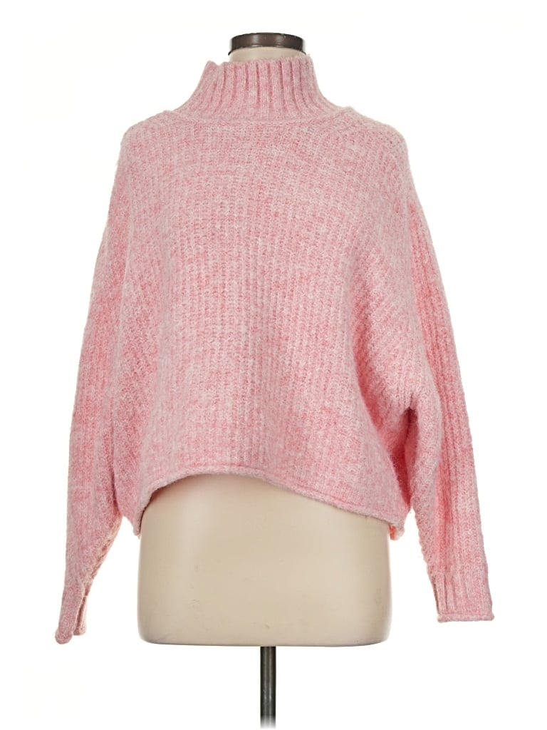 Pre-owned Pilcro Turtleneck Sweater In Pink