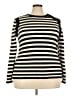 Lane Bryant Stripes Ivory Turtleneck Sweater Size 22 - 24 Plus - photo 1