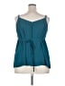 Torrid 100% Polyester Teal Sleeveless Top Size 2X Plus (2) - photo 2
