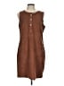 1.State Brown Casual Dress Size L - photo 1
