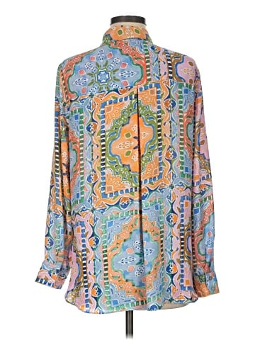 Rose + Olive Long Sleeve Blouse (view 2)