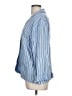 Kule Stripes Blue Long Sleeve Blouse Size L - photo 5