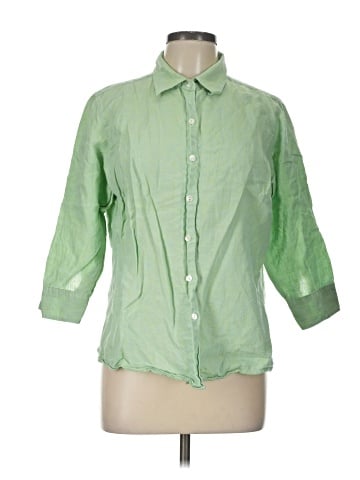 L.L.Bean 3/4 Sleeve Button-Down Shirt (view 1)