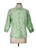 L.L.Bean 100% Linen Green 3/4 Sleeve Button-Down Shirt Size L - photo 1
