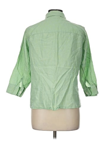 L.L.Bean 3/4 Sleeve Button-Down Shirt (view 2)