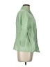 L.L.Bean 100% Linen Green 3/4 Sleeve Button-Down Shirt Size L - photo 4