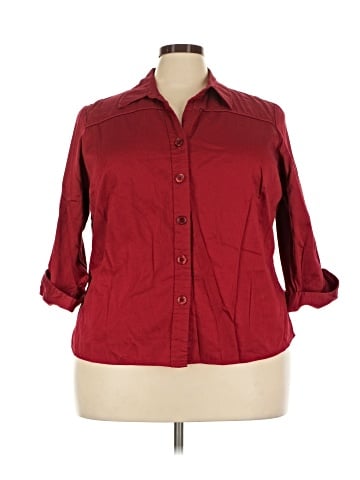DressBarn 3/4 Sleeve Button-Down Shirt (view 1)