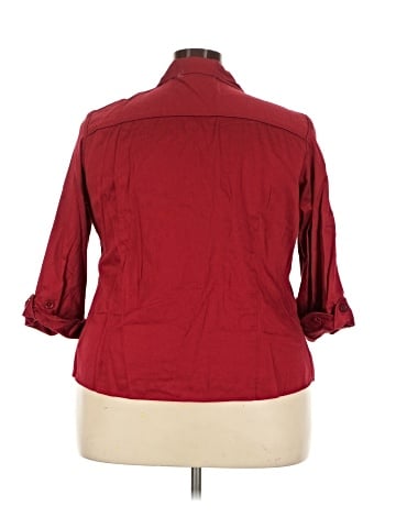 DressBarn 3/4 Sleeve Button-Down Shirt (view 2)