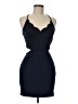 Speechless Solid Blue Cocktail Dress Size M - photo 1