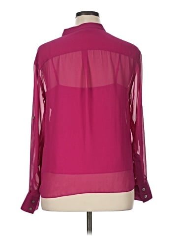 DKNYC Long Sleeve Blouse (view 2)