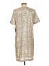CeCe Metallic Silver Cocktail Dress Size L - photo 2