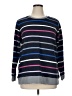 Lands' End Stripes Blue Pullover Sweater Size XL (petite) - photo 1