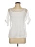 Valerie Stevens 100% Polyester White Short Sleeve Blouse Size L - photo 1