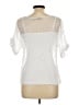 Valerie Stevens 100% Polyester White Short Sleeve Blouse Size L - photo 2
