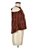 Le Lis 100% Polyester Brown Sleeveless Blouse Size L - photo 4