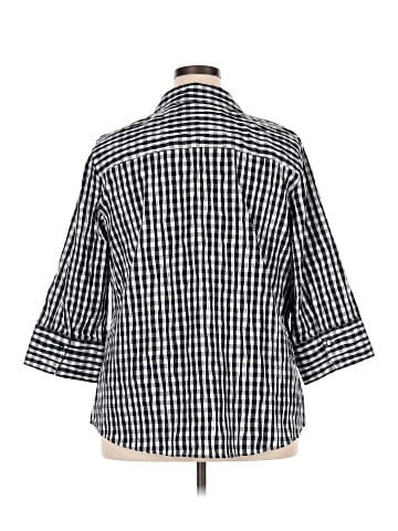 Foxcroft 3/4 Sleeve Button-Down Shirt (view 2)