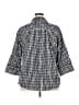 Foxcroft Checkered-gingham Black 3/4 Sleeve Button-Down Shirt Size 18 - photo 2