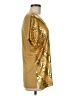 MICHAEL Michael Kors 100% Viscose Gold Short Sleeve Top Size M - photo 4