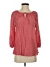 Fred David Red Long Sleeve Blouse Size S - photo 1