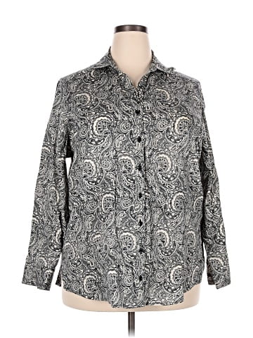 Foxcroft Long Sleeve Button-Down Shirt (view 1)
