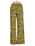 IMAN Animal Print Yellow Casual Pants Size L - photo 2