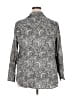 Foxcroft 100% Cotton Paisley Gray Long Sleeve Button-Down Shirt Size 18 - photo 2