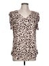 Unbranded Animal Print Tan Short Sleeve T-Shirt Size L (estimated) - photo 1