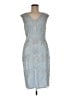 Aidan Mattox 100% Polyester Blue Cocktail Dress Size M (estimated) - photo 1