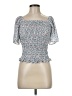 Sienna Sky 100% Polyester Blue White Short Sleeve Top Size M - photo 1