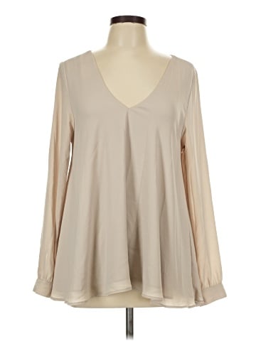 Karen Kane Long Sleeve Blouse (view 1)