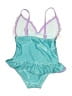 Floatimini Argyle Teal Two Piece Swimsuit Size 4 - photo 2