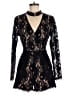 Francesca's 100% Polyester Black Romper Size M - photo 1
