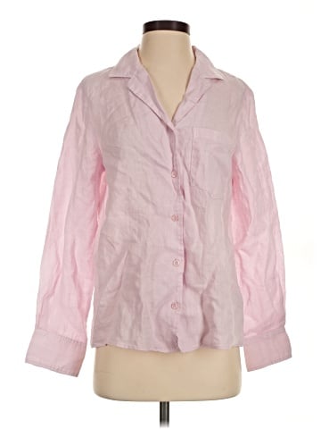 Zara 3/4 Sleeve Button-Down Shirt (view 1)