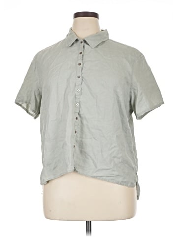 J.Jill Short Sleeve Button-Down Shirt (view 1)