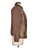 Peter Nygard 100% Leather Metallic Brown Leather Jacket Size L (estimated) - photo 4