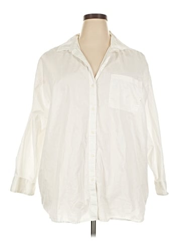 Old Navy 3/4 Sleeve Button-Down Shirt (view 1)