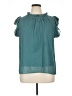 Chances R 100% Polyester Teal Short Sleeve Blouse Size XL - photo 1